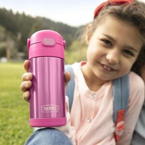 THERMOS FUNTAINER 12 Ounce Stainless Steel 儿童保温吸管水瓶