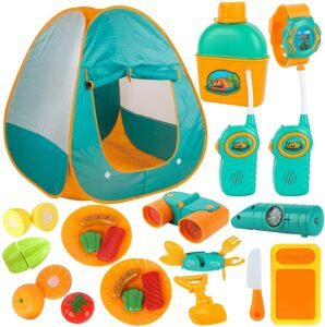 ToyVelt Kids Camping Tent Set 儿童露营帐篷套装